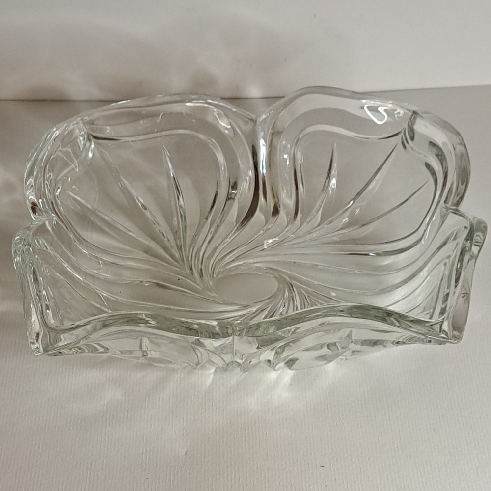 Mikasa "Spring Flair" Rectangle Heavy Crystal Cut Candy Dish 8" - Picture 5 of 8